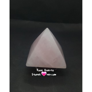 #RoseQuartz (โรสควอตซ์)#ทรงปิรามิด(Pyramid)#หินความรัก,หินบำบัด,หินสุขภาพ,หินโชคลาภ