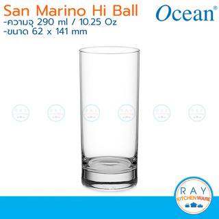 Ocean แก้วน้ำ ก้นหนา 290ml(แพ็ค6ใบ) Marino Hi Ball 1B00410 โอเชี่ยน