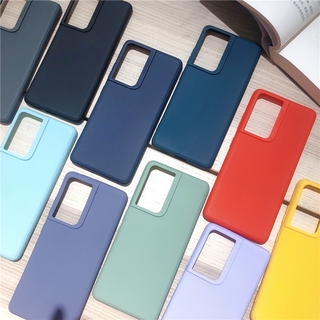 เคสนิ่มสีสวย Samsung Galaxy S21 Ultra/S21 plus/S21 เคส TPU ป้องกันกล้อง กันรอย กันขูดขีด