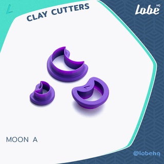 Moon shape Clay Cutter/ Clay Earring Cutter/Plastic Polymer Cutter/ แม่พิมพ์กดดินโพลิเมอร์ทำต่างหู/ รูปทรงพระจันทร์