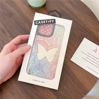 Casetify 【Symphony Butterfly】เคสโทรศัพท์มือถือ TPU กันกระแทก สําหรับ Iphone 14 plus pro Max 13 12 11 pro Max