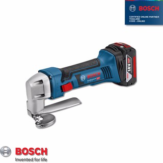 BOSCH GSC 18V-16 เครื่องตัดเหล็กแผ่นเรียบ 18 V ตัดเหล็กแผ่นหนา 1.6 ม.ม. (ไม่รวมแบต) เครื่องตัดเหล็กแผ่นไร้สาย