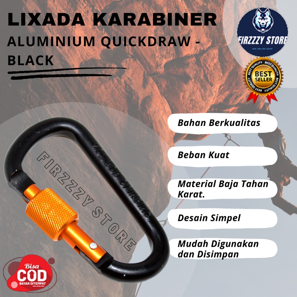 Carabiner Quickdraw Buckle - Carabiner Screw Alloy / Carabiner Camp