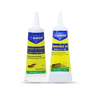 ล๊อตใหม่ผลิต 2025 BAYER ผลิตภัณฑ์ป้องกันและกำจัดมดและแมลงสาบ ไบเออร์ ควอนตั้ม 12g.