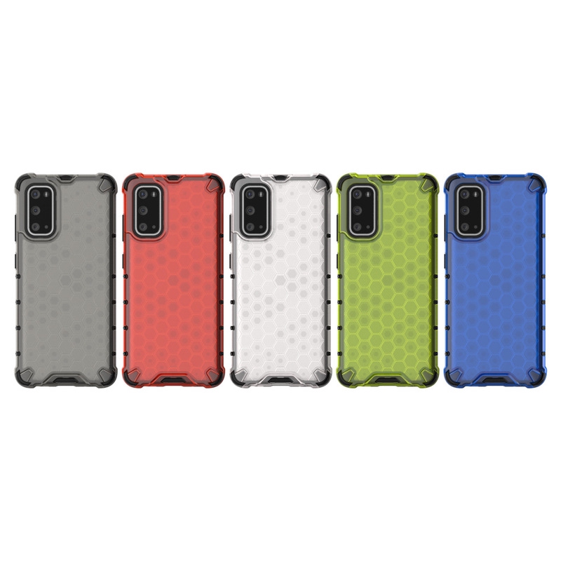 For Samsung Galaxy S10Lite Honeycomb Pattern Shock-proof TPU PC Hybrid Case for Samsung Galaxy S10 Lite