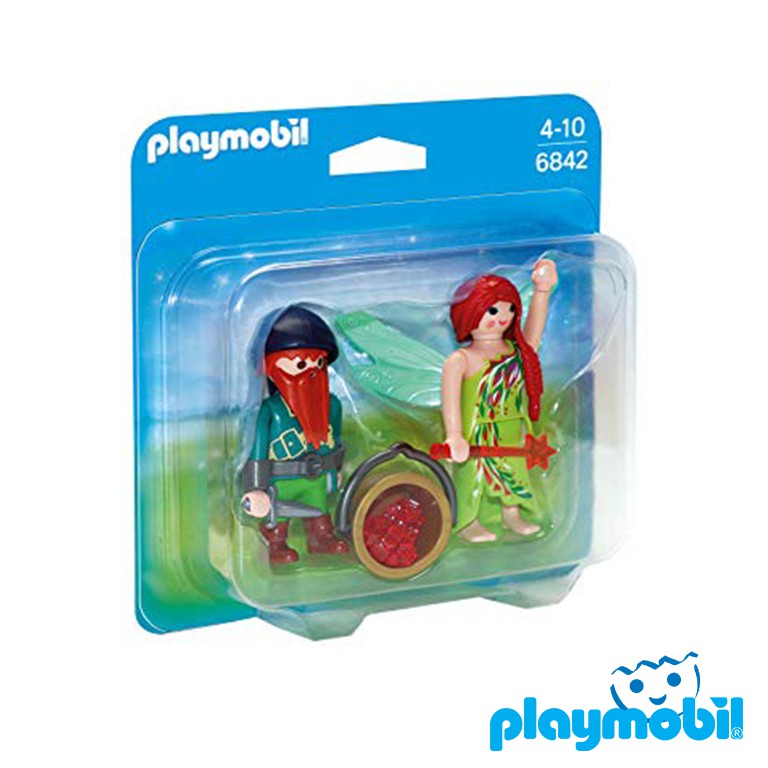 Playmobil 6842  Duo Packs Elf & Dwarf แอคชั่นฟิกเกอร์  ดูโอ้ เอฟท์ และคนแคระ