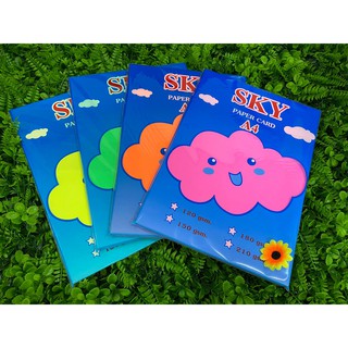 กระดาษปก กระดาษการ์ดสี กระดาษการ์ดหอม กระดาษอเนกประสงค์ ขนาด A4/180แกรม 50แผ่น/แพ็ค