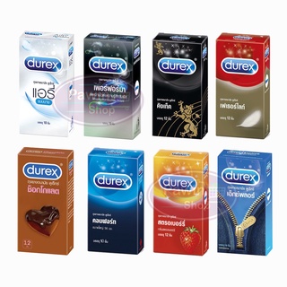 (กล่องใหญ่) Durex ดูเร็กซ์ ถุงยางอนามัย รวมทุกรุ่น  ขนาด 49-56 มม.