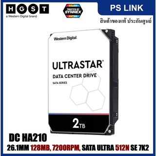 WD HGST 2000GB 3.5in 26.1MM 128MB 7200RPM SATA ULTRA 512N SE 7K2, DC HA210 (1W10002)