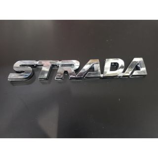 Mitsubishi Strada Logo Strada ติดท้ายรถ