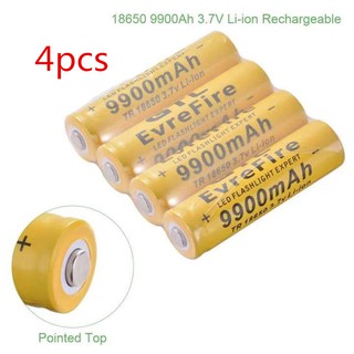 super_center 4pcs 18650 9900mAh GTL li-ion 3.7V ไฟฉายแบตเตอรี่แบตเตอรี่แบบชาร์จไฟได้ RC989