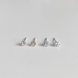 A.piece ต่างหูเงินแท้ [all silver 925 &amp; 14K gold plated] starlit earrings (27)