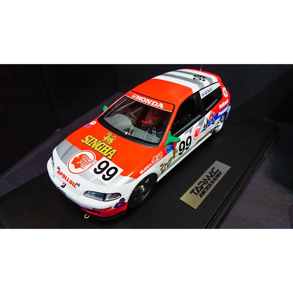 冬の華 TARMAC WORKS 1/18 HONDA CIVIC EG6 マカオカップ