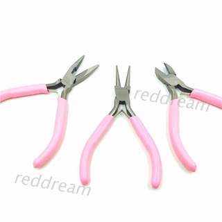 Redd คีมตัดลวดสีชมพูเครื่องประดับ Diy 3 ชิ้น