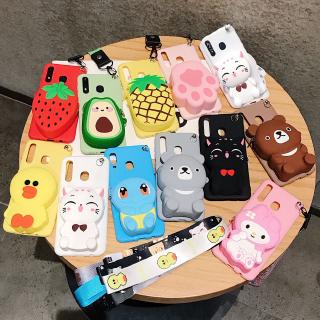 เคสกระเป๋าสตางค์ samsung galaxy a 5 a 6 a 8 j 8 a 9 2018 a 920 พร้อมสายคล้องยาว