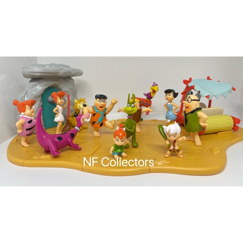 มนุษย์หินฟริ๊นท์สโตน 7-11 มือ1 ครบชุดCOMPLETE SET OF 14 FLINTSTONES JIGZAW FIGURE 7- ELEVEN THAILAND