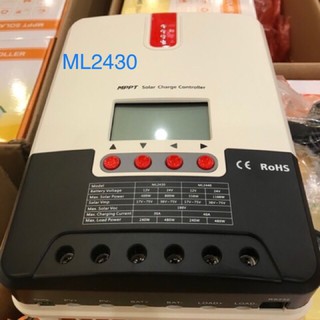 Control Charge 12V/24V โซล่าเซลล์ SRNE MPPT ML2430. รุ่นยอดนิยม เกรดดี ใช้กัเยอะ