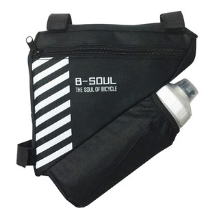 อุปกรณ์เสริมจักรยาน กระเป๋าคาดเฟรม GRANDE สีดำ จักรยาน กีฬาและฟิตเนส BIKE BAG GRANDE B-SOUL BLACK