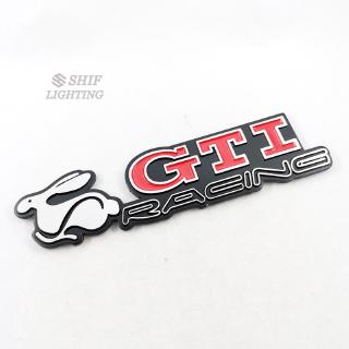 1 x สติ๊กเกอร์โลหะลายนูนสําหรับติดตกแต่งรถยนต์ vw gti