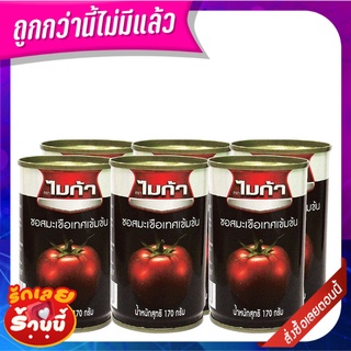 ไมก้า ซอสมะเขือเทศเข้มข้น 170 กรัม x 6 กระป๋อง Mica Tomato Paste 170 g x 6 Can