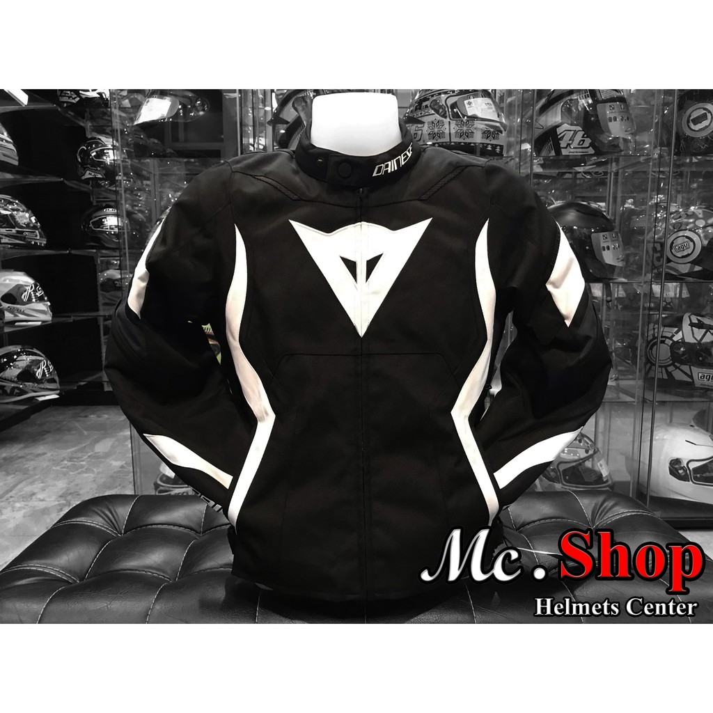 เสื้อการ์ด DAINESE EDGE TEX JACKET Black-Matt/White/Ebony