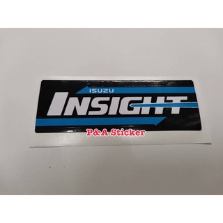 สติ๊กเกอร์ดั้งเดิม ISUZU INSIGHT สำหรับติดฝาท้ายรถกระบะ ISUZU ALLNEW D-MAX