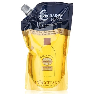 ถุง 500ml ของแท้ ล็อตใหม่ ป้าย KING POWER LOCCITANE Almond Shower Oil 500ml ผลิตภัณฑ์อาบน้ำ มอบผิวสวยเนียนนุ่มน่าสัมผัส