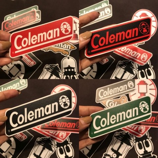 สติ๊กเกอรColemanCampping,🏕️สติ๊กเกอร์PVCอย่างดีกันน้ำ100%✓