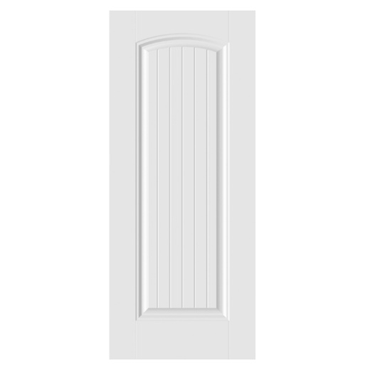 ประตู HDF บานทึบฟักเต็มบาน HDF-S05 80x200ซม. สีขาว HOLZTUR