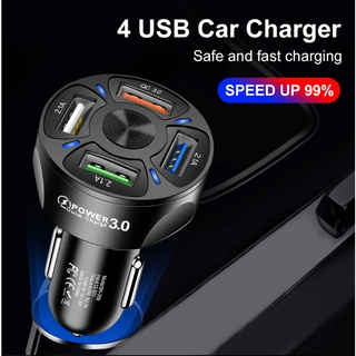 USB Charger สำหรับรถยนต์ 4 port