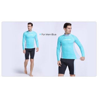 CRESSI RASH GUARD LONG SLEEVE MAN-เสื้อแขนยาว ผู้ชายสำหรับกีฬาทางน้ำ