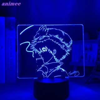 โคมไฟตั้งโต๊ะ Led รูปการ์ตูนอนิเมะคาวบอย Bebop 3d ของขวัญวันเกิด มังงะ สําหรับตกแต่งห้องนอนเด็ก