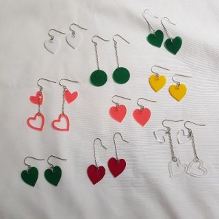 Clearing heart earrings ต่างหูหัวใจ น่ารักมาก