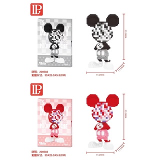 chamaa ตัวต่อโมเสด Mickey Mouse Micro Building Blocks Disney Pixel StellaLou Duffy Donald Duck Mini