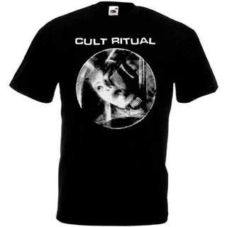 T-shirt เสื้อยืด พิมพ์ลาย Cult Ritual V10 Powerviolence Grindcore สีดํา สําหรับผู้ชาย S-5XL