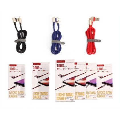 สายชาร์จ ยี่ห้อ Eloop แท้ 100% Usb Cable S21 Iphone5/6/7/8/X/XR/IPad