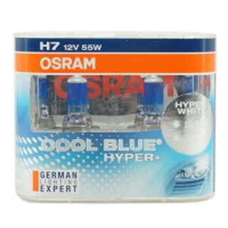 หลอดไฟหน้า OSRAM H7 12V 55W รุ่น COOL BLUE HYPER+