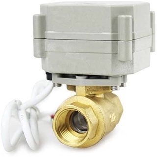 มอเตอร์วาล์วไฟฟ้า บอลวาล์วไฟฟ้าเปิด-ปิด ลม น้ำ Electric Driven Brass Ball Valve