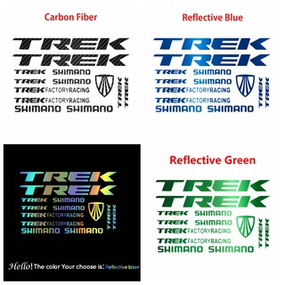 Trek สติกเกอร์ไวนิล ลายแบรนด์ Trek สําหรับติดตกแต่งกรอบรถจักรยาน MTB