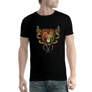 Lint9 [พร้อมส่ง] เสื้อยืดแขนสั้น พิมพ์ลาย Rastafari Lion Rasta Jamaica พลัสไซซ์ ของขวัญวันเกิด สําหรับผู้ชาย XS-6XLสามาร