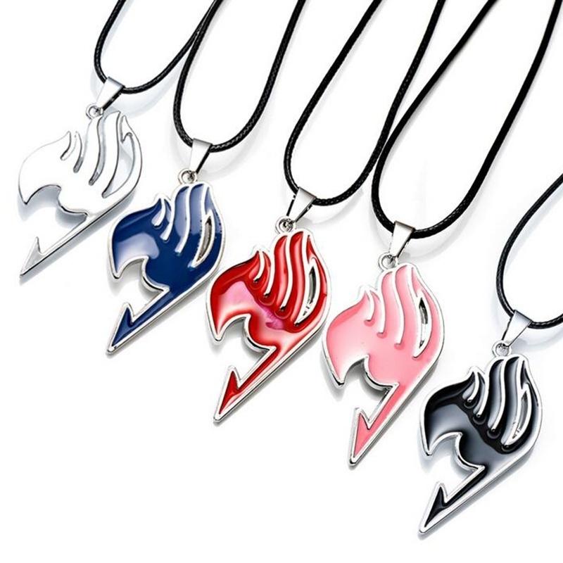 โลหะผสม FAIRY TAIL อะนิเมะ Action Figure คอสเพลย์การ์ตูน 5 สี Fairy Tail Gild โลโก้จี้สร้อยคอ