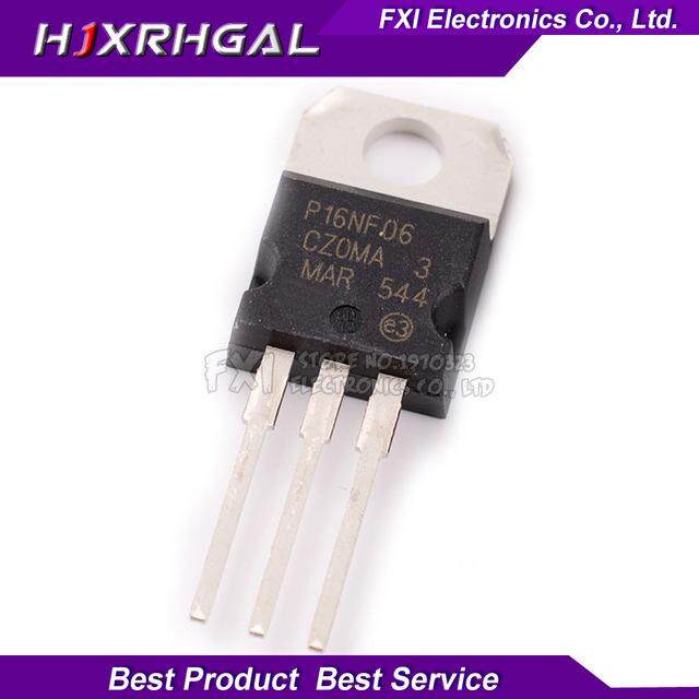 5PCS STP16NF06 P16NF06 TO-220 TO220 16NF06 MOS FET ใหม่