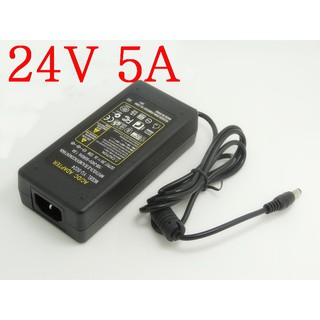 อะแดปเตอร์แปลงไฟ 24V 5A  High quality IC solutions AC 100V-240V DC 24V 5A Switch power supply 120W LED adapter DC 5.5*2.1-2.5mm