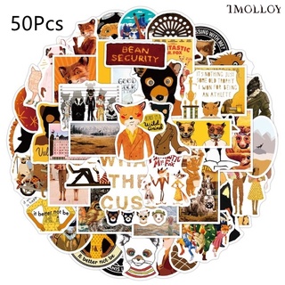 [T] สติ๊กเกอร์ The Fantastic Mr. Fox กันน้ํา 50 ชิ้น/ชุดสําหรับตกแต่งของเล่น