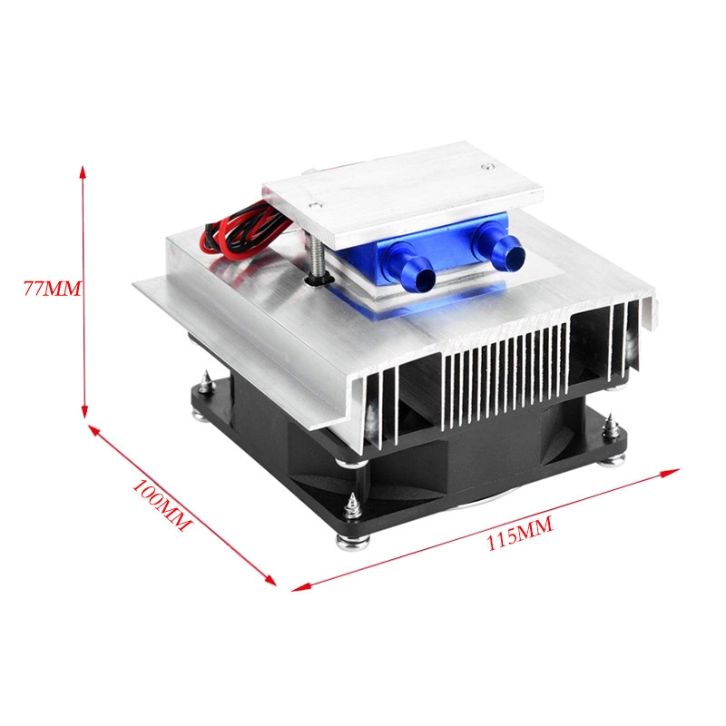 DIY Thermoelectric Cooler Cooling System Semiconductor Refrigeration System Kit Heatsink Peltier Cooler for 15L Water