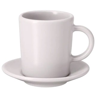 DINERA ดีเนียร่า ถ้วยกาแฟเอสเพรสโซและจานรอง, เบจ, 9 ซล.