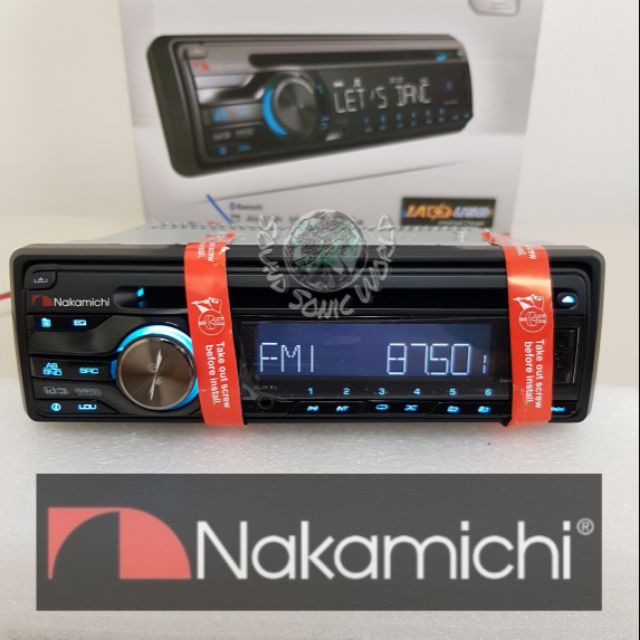 วิทยุติดรถยนต์ เล่น CD / USB / bluetooth 1din Nakamichi