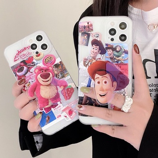 เคสไอโฟน] กันฝุ่นกันกระแทก เคสกริ๊บต๊อก Lotso การ์ตูน Apple11 12 13Pro เคสมือถือ TPUนุ่มนิ่ม iPhone XR XSMax 7/8plus