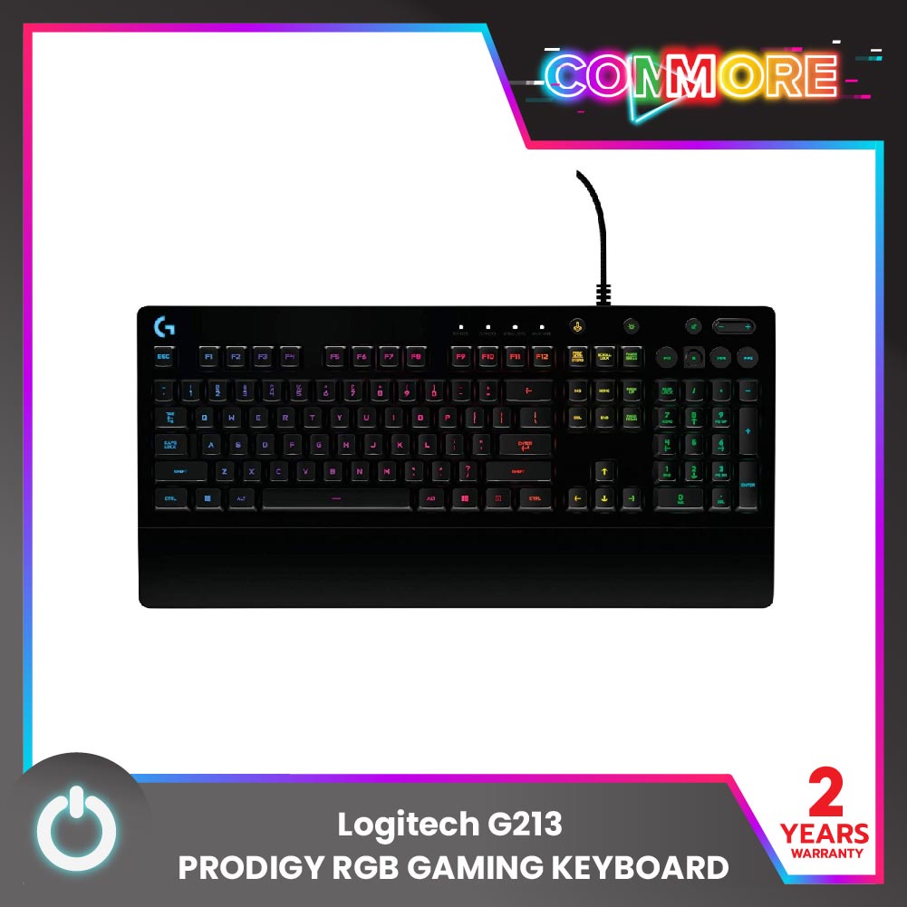 Logitech G213 PRODIGY RGB GAMING KEYBOARD คีย์บอร์ดเกมมิ่ง