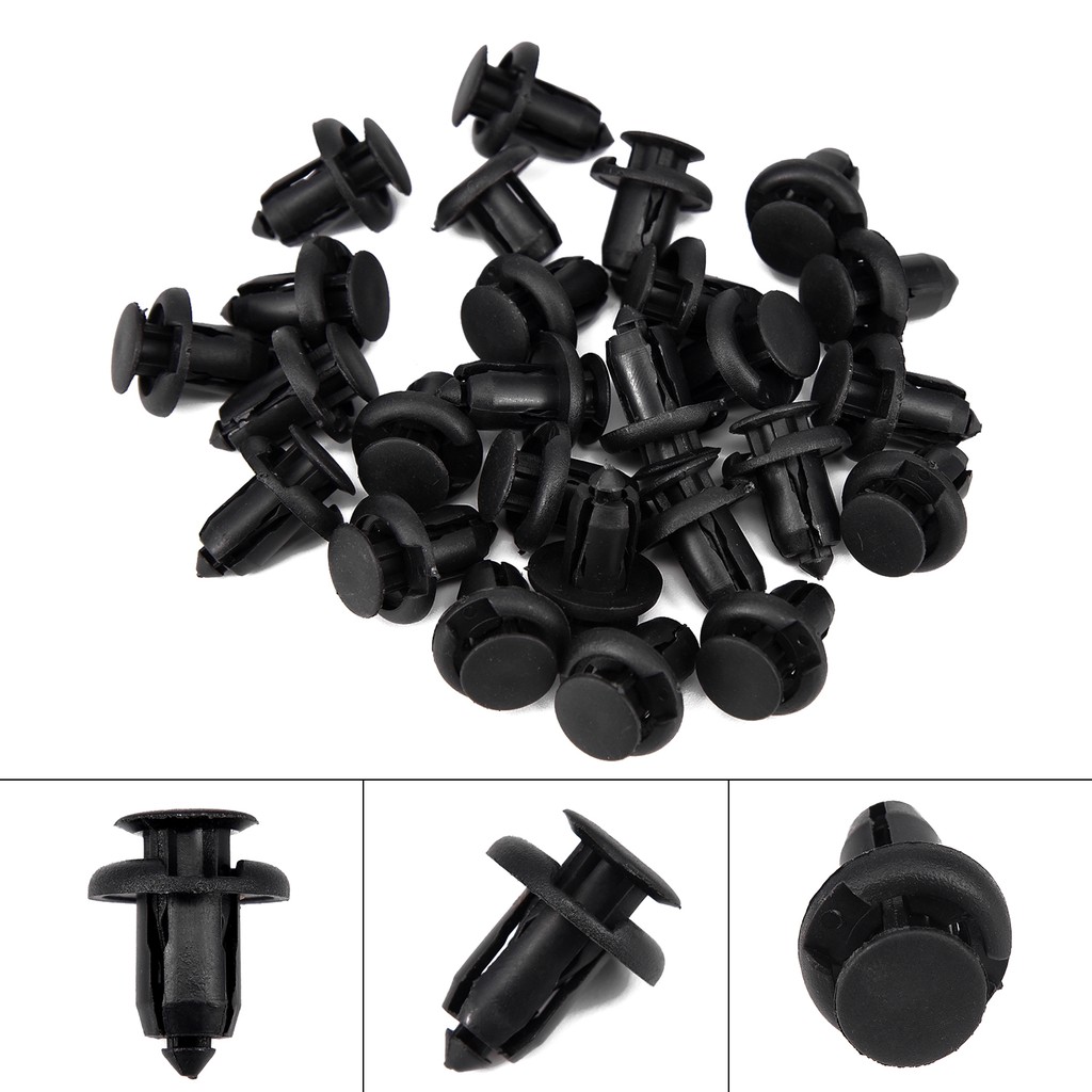 30pcs Bumper Hood Fender Splash Guard Retainer Clips Fastener for Acura